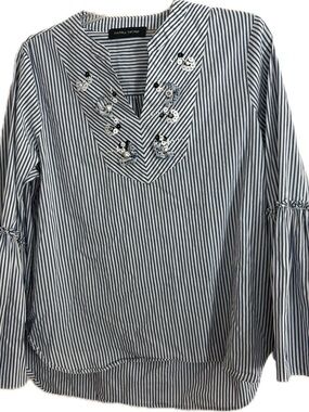 Ivanka Trump Women’s Blue/White Striped Top